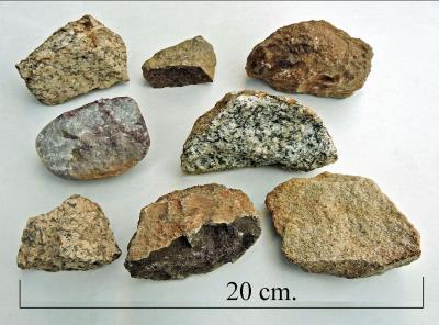 Sandstone varieties. Enville, Shrops Bill Bagley Rocks and Minerals